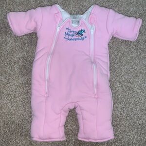 Baby Merlin's Magic Sleepsuit Pink LARGE 6-9 Months)